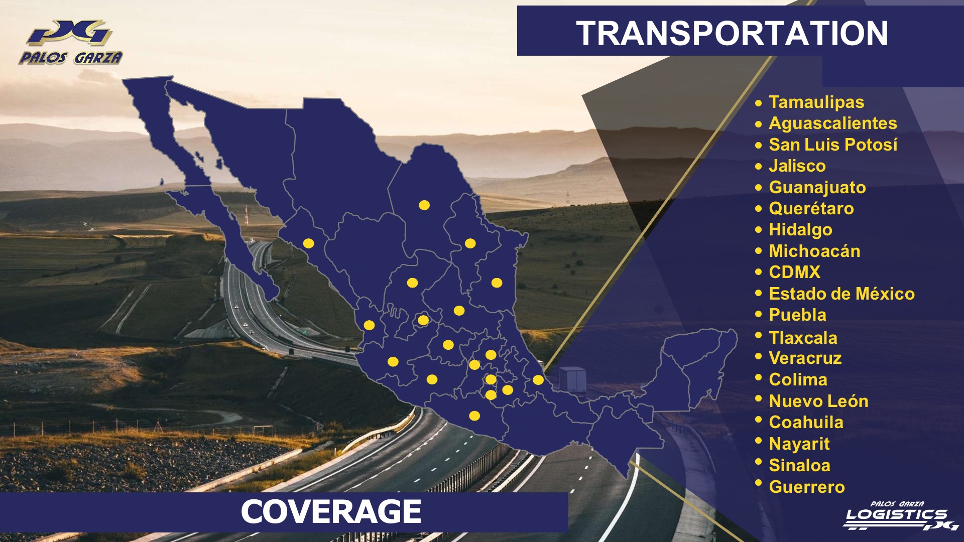 Palos Garza Guadalajara logistics coverage